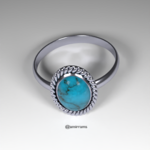 Un anillo 3D hecho en Blender