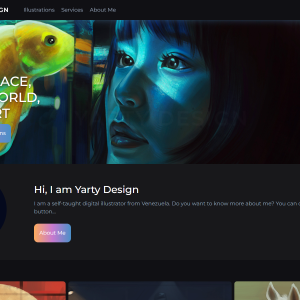 yartydesign.com es un sitio web creado con Angular