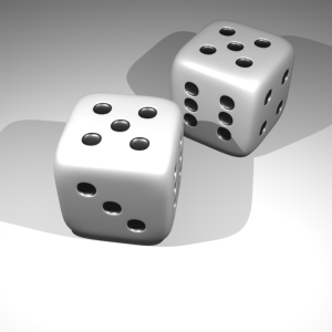 Animación de dados lanzados en Blender